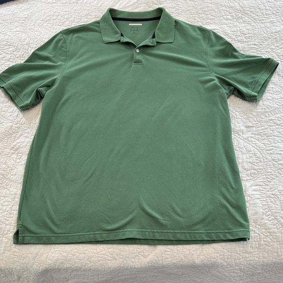 Jos. A. Bank Forest Green Polo Shirt (XL/ T). - Picture 2 of 4